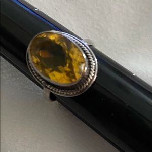 Sterling Silver Citrine Ring